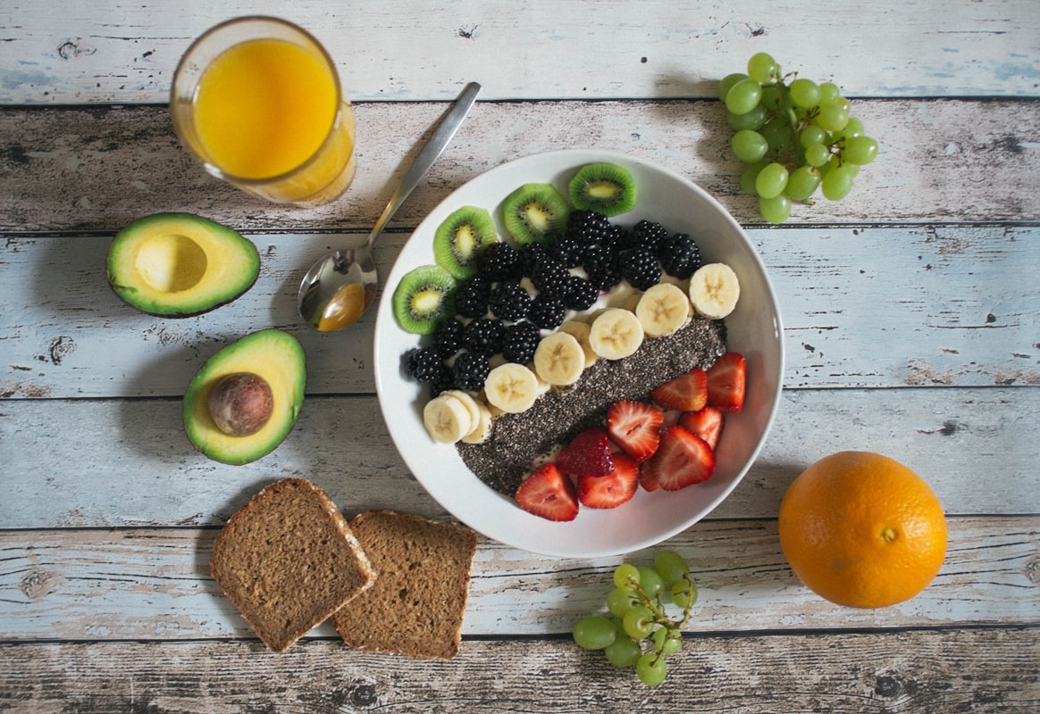 High-protein meal with fish, eggs, and legumes